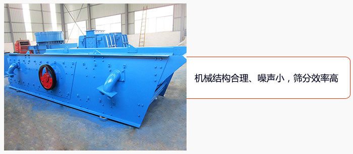 圓振動(dòng)篩結(jié)構(gòu)合理、噪聲小，篩分效率高