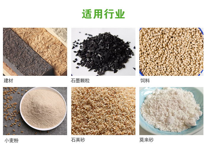 高頻振動篩主要用于化工，建材，石墨顆粒，飼料，小麥粉，石英砂，豆?jié){，果汁等各種物料的干法、濕法篩分、分級、脫水，過濾。